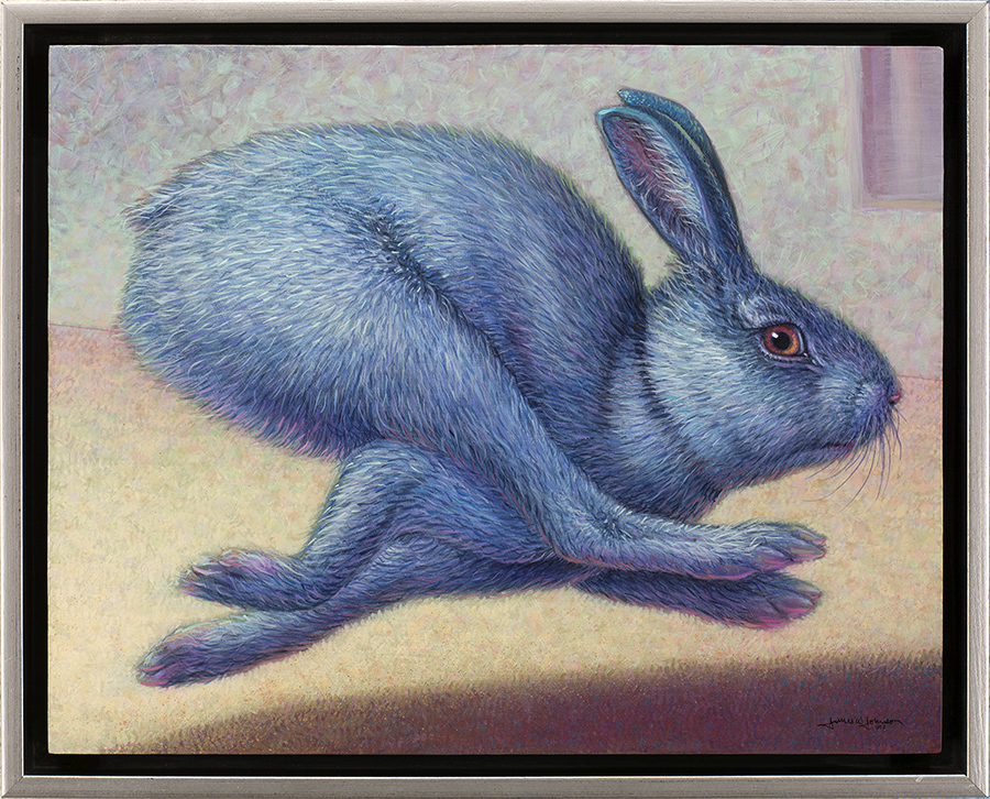 Rabbit Running Blue